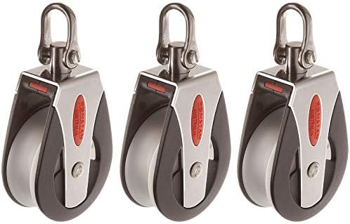 RONSTAN RF51100 Series 50 AP Block Universal Head Single Pulley, 3310 Lbs Load Capacity, 2" Sheave (3-(Pack))