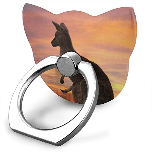 Phone Stand Wild Cute Kangaroo Cat Type Ring Phone Holder Adjustable 360Â° Rotation Phone Stand for IPad Phone X/6/6s/7/8/8 Plus/7, Galaxy S9/S9 Plus/S8/S7 Android Smartphone