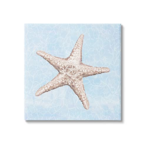 Stupell Industries Detailed Starfish Blue Water Pattern Canvas Wall Art, Design…