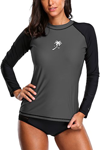 SOCIALA Women's Long Sleeve Rashguard UPF 50+ Rash