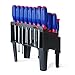 WORKPRO W000806A 100-Piece Screwdriver Set With Magnetic Tips And Bits, Storage Rack Included, Red/Blue