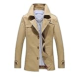 Lega Mens Cotton Classic Pea Coat Winter Coat
