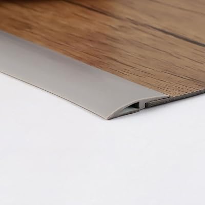 Zayejod 3m Grey Self-Adhesive PVC Floor Doorway Transition Strip 30mm