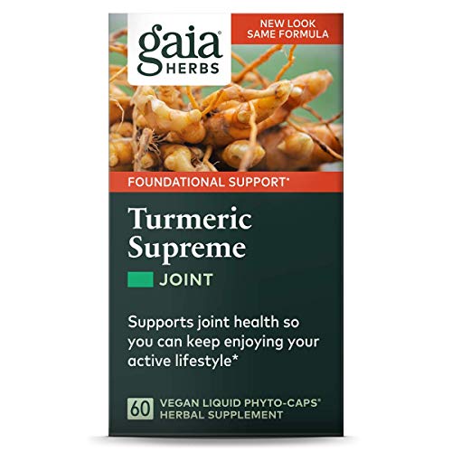 Gaia Herbs, Turmeric Supreme Joint, Turmeric Curcumin Supplement, Supports Joint Health