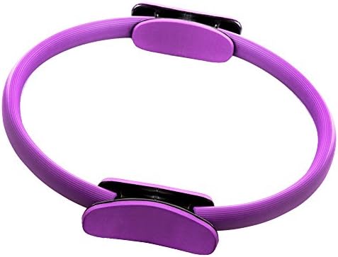 Pilates Ring Premium Strength and Flexibility Power Resistance Exercise Circle Fitness Magic Circle (Purple)