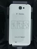 Brand New T-Mobile Samsung Galaxy Note II 2 White Door Back Cover OEM
