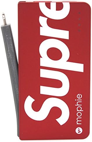 Amazon Co Jp Size フリー Supreme シュプリーム Mophie 15ss Power Reserve モバイルバッテリー 赤白 並行輸入品 ファッション