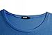 UGET Women's Sweater Casual Oversized Baggy Off-Shoulder Shirts Batwing Sleeve Pullover Shirts Tops L Multicolor Blue