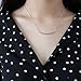 Balance Tube Bar Necklace, 925 Sterling Silver Curved Bar Pendant Necklace, Simple Jewelry Gift for Women and Girls