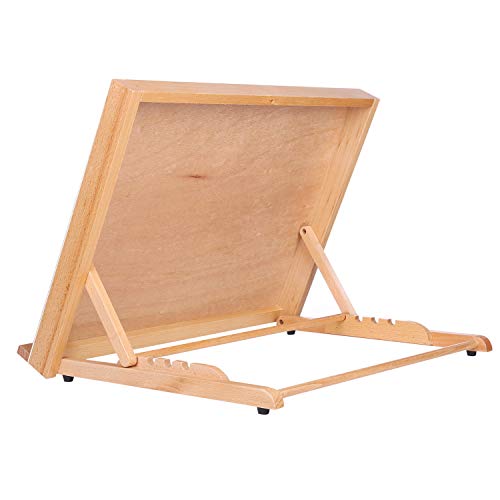 Art Drawing Board- Portable & Adjustable Beech Wood Sketching Board- ATWORTH Wood Desktop/Tabletop Easel for Drawing on Location, in Class, or at Work, 18½" X 14¼" (A3)
