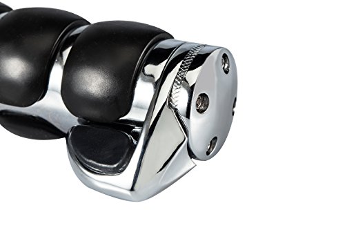 Radracing Motorcycle Rubber Hand Grips with Throttle 1" inch Handle Bar fit for Harley Electra Glide Road king Street Tri Tour Ultra Limited Chrome
