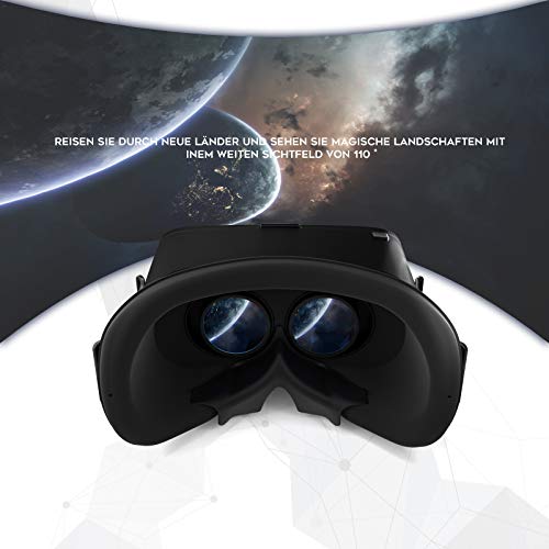DESTEK V5 VR Headset, Virtual Reality Headset w/Bluetooth Controller
