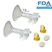 19 mm Extra Small Flagne w/Valve and Membrane for Spectra Breast Pumps S1, S2, M1, Spectra 9; Narrow (Standard) Bottle Neck; Made by Maymom