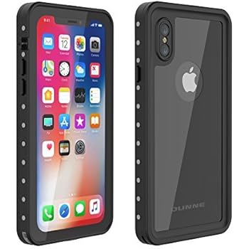 OUNNE iPhone X/Xs Waterproof Case, Underwater Full Sealed Cover Snowproof Shockproof Dirtproof IP68 Certified Waterproof Case with Built-in Screen Protector for iPhone X/Xs