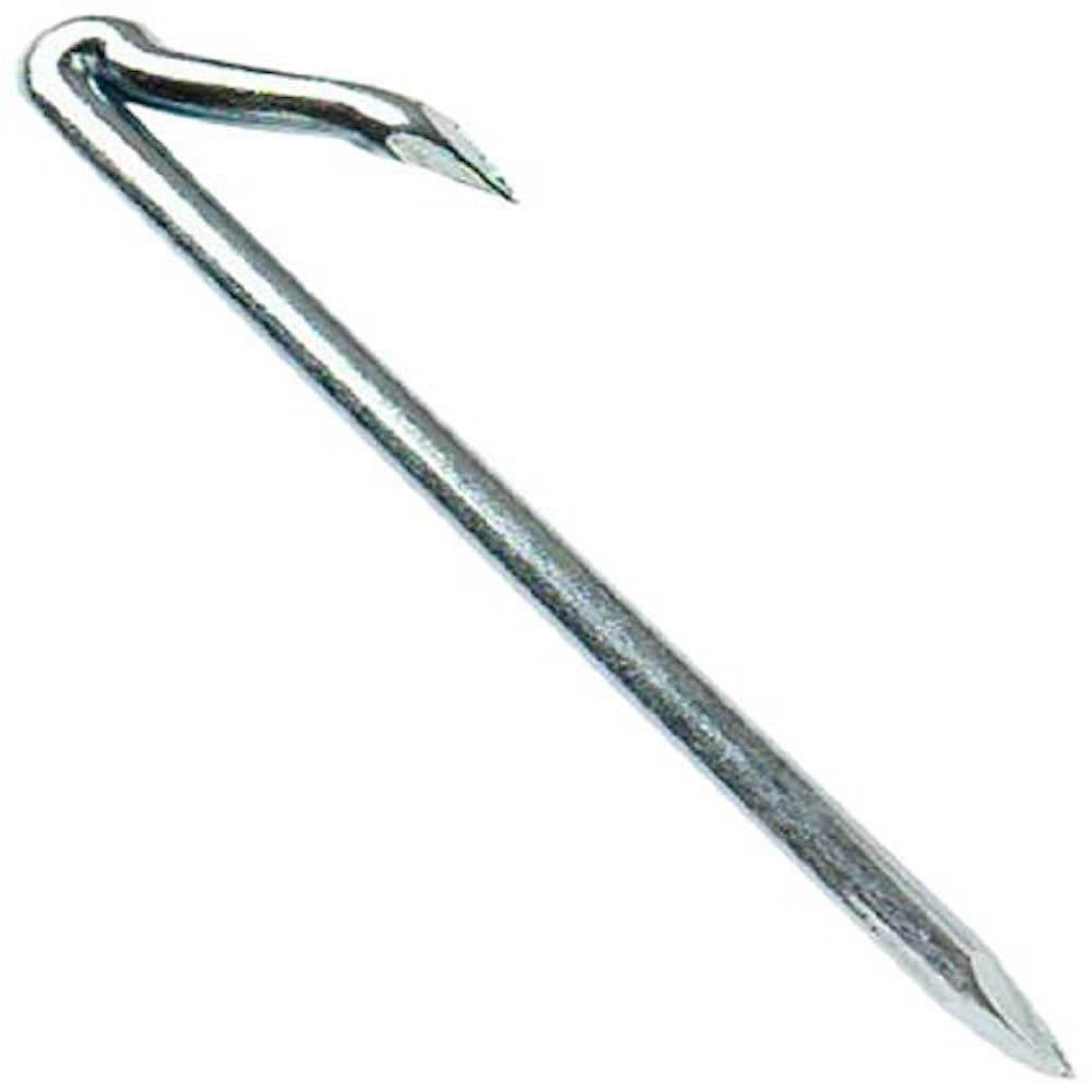 Merriway® BH01216 (4 Pcs) Drive-In Hammer-In Line Hooks, Hardened Steel 150mm (6 inch) - Pack of 4 Pieces