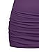 Ninedaily Women Dressy Tunic Tops Crossover V Neck Raglan Sleeve Ruched Blouse