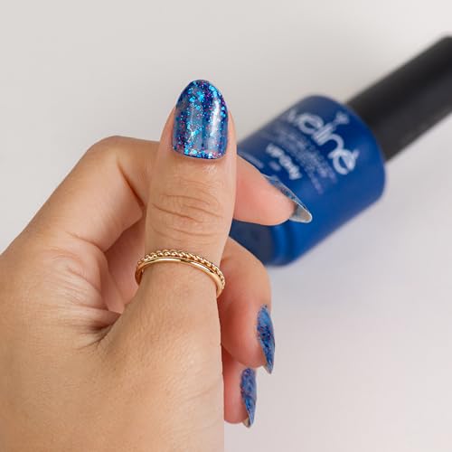Meliné Gel Nail Polish UV/LED, Blue VIP Only, Semi-Permanent for Professional Use, No Primer/Final Coat Needed, +30 Colors, Long-Lasting Full Coverage for LED/UV Lamps, 15ml/0.5 fl oz - Image 3