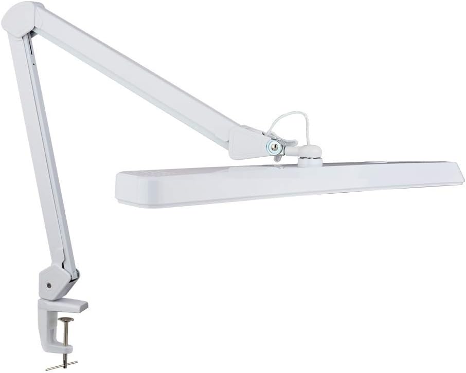 Neatfi XL 2,500 Lumens 30W LED Task Lamp for Manicure Table Crafts, Workbench, Office - 56 cm Wide Shade Desk Light