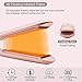 CREATESTAR 1 inch Infrared Flat Iron Ceramic Ionic Hair Straightener with Adjustable Temp | Dual Voltage | Incl Glove & Pouch Travel Hair Straightening Iron for Shiny & Silky Hair -Pinkthumb 3