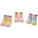 Fiream 6 Pack Unsex Baby Terry Socks with Cute Patterns,Infant/Toddler