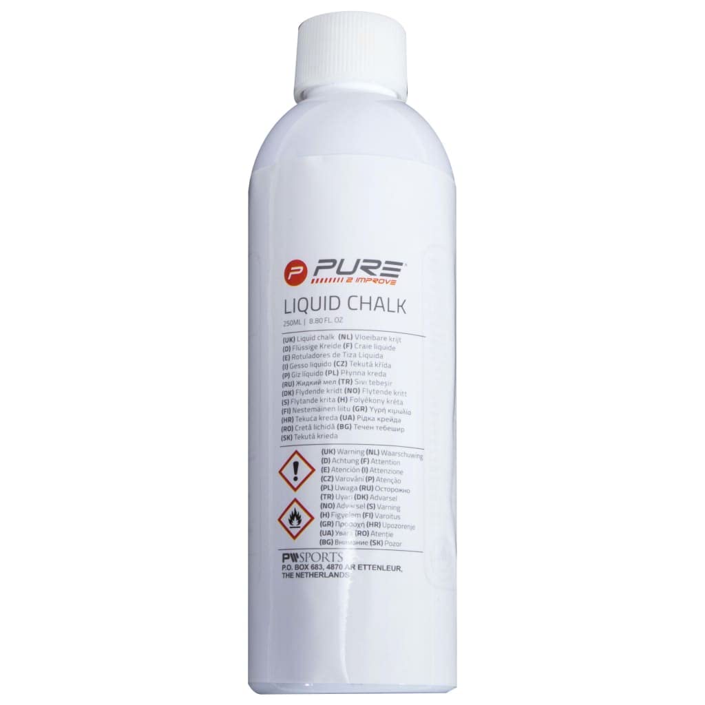 Pure 2 Improve - Liquid Sports Chalk 250ml - For Gym, Fitness Training, Reduce Sweating and Improve Grip Strength