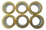 A+ Grade Clear Carton Sealing Tape, 6 Rolls, 110 yd, 2.0 Mile(330')