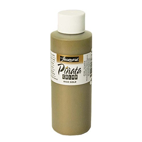 Jacquard Pinata Rich Gold Alcohol Ink That, Professional and Versatile Ink That Produces Color-Saturated and Acid-Free Results, 4 Fluid Ounces, Made in The USA