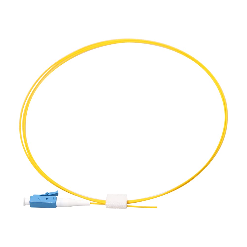 12 x CHB Fibre Optic Pigtails Single Mode 2 Meter Yellow SC LC FC UPC APC Connector G652D 2M Optical Patch Cable 9/125 (LC/UPC)