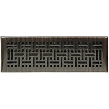 Accord Ventilation AMFRRBB214 Wicker Design Floor Register, Oil Rubbed Bronze, 2