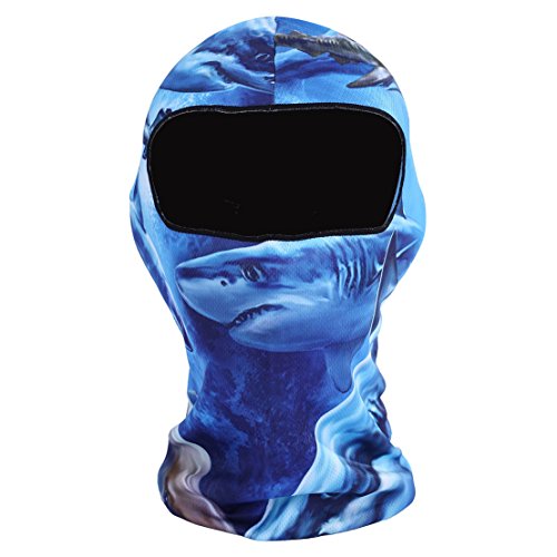 YASHALY Balaclava Ski Mask Thin Breathable Masked Hoods Hats 3D Summer Bandana Full Face Ninja Masks for Men and Women (Free Size, BB-05)