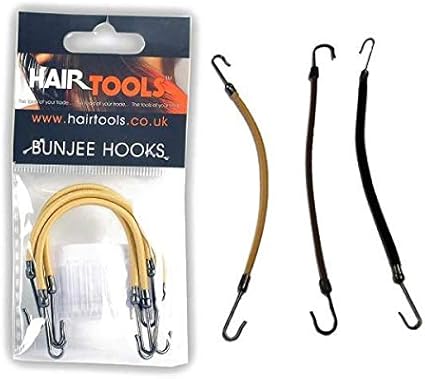 Hair Tools Brown Bunjee Hair Tie Hooks Amazon Co Uk Health