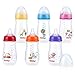 Nuby Wide Neck Bottle with Anti-Colic Air System, Colors/Prints May Vary, 1 Pack of 1 Bottle
