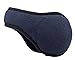 Knolee Unisex Classic Fleece Earmuffs Foldable Ear Muffs Winter Accessory Outdoor EarMuffs (One size, Navy blue)
