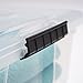 IRIS 12 Quart Stack & Pull Box, Clear, Clear/Black Buckle (100300)
