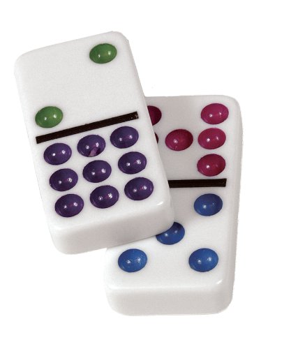 Double 9 Color Dot Dominoes in Collectors Tin (styles will vary)