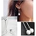 ISAACSONG.DESIGN I’s 925 Sterling Silver Zirconia Crystal Shell Pearl Drop Dangle Earrings for Women (Crystal Pearl)