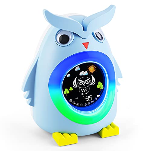 Kids Alarm Clock, Children's Alarm Clock with Sleep Trainer, Digital