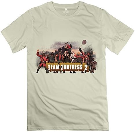Team Fortress 2 Geek Short Sleeve Natural Tee Shirt For Adult Size XL