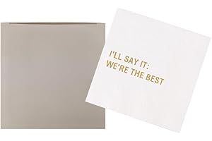 VOWFOO I'll Say It We're The Best Funny Quotes Cocktail Napkins for Birthday Girls Night Holiday Reunion Housewarming Team Ce