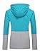 ZSHOW Women's Super Lightweight Packable Windbreaker Contrast Color UV Protect Windproof Jacket With Hood