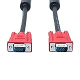 DTECH Full HD 1080P Computer Monitor VGA Cable 5 Feet with Dual Ferrite Cores Standard 15 Pin Male to Male VGA Wire