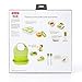 OXO Tot Mealtime Starter Value Set with Roll-up Bib, Feeding Spoons, Food Masher and Four 4oz Baby Blocks Freezer Storage Containers