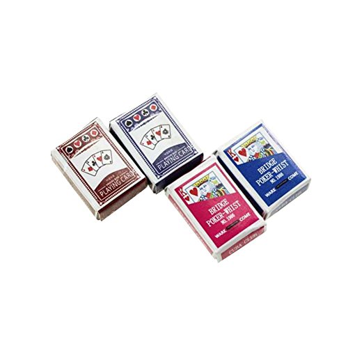 C-Pioneer 1:12 54pcs Playing Cards For Doll Soldier Mini Porker Dollhouse Miniature Accessory