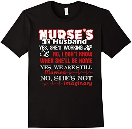 Men's Nursing Shirts - Nurse's Husband Shirt 2XL Black