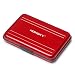 Honsky Aluminum UHS-I SD Micro SD SDHC SDXC TF SecureDigital Memory Card Carrying Case Holder Organizer Box Keeper for Computer Camera Media Storage Organization,Red
