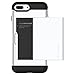 Spigen Slim Armor CS iPhone 8 Plus Case/iPhone 7 Plus Case with Slim Dual Layer Wallet Design and Card Slot Holder for Apple iPhone 8 Plus 2017 / iPhone 7 Plus (2016) - Jet White