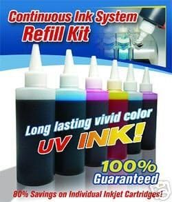 FantasyBuy 5 Colors Refill ink Kit for CIS (Continuous Ink System) that is used in PGI-220 (Black : Pigment base Ink) &amp; CLI-221 (Black, Cyan, Magenta and Yellow : Dye base ink) cartridge such as Canon Pixma MP620 / MP640 printer