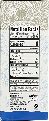 365 Everyday Value, Kosher Sea Salt Coarse, 2.2 Pound