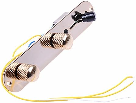 Loaded Control Plate Harness With Switch Knobs For TL Tele Telecaster Guitar Gold MusicOne