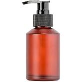 200ML/6.7oz Empty Frosted Glass Lotion Pump Bottles with Black Head Refillable Cream Storage Container Cosmetic Dispenser Jar Pot for Makeup Essential Oil